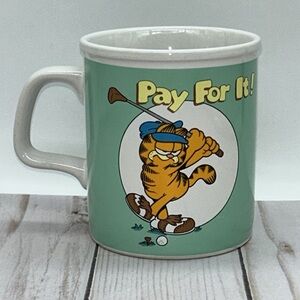 Garfield Golfing Vintage 1978 Jim Davis Enesco All Star Mug